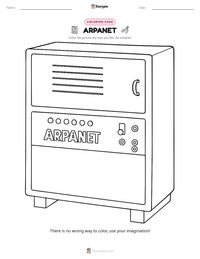 ARPANET coloring page for kids