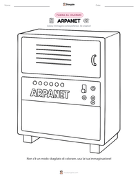 Anteprima della scheda stampabile di ARPANET