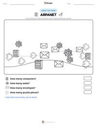 ARPANET printable worksheet preview