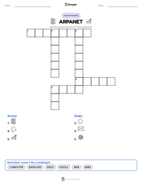 ARPANET printable worksheet preview