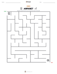 ARPANET printable worksheet preview