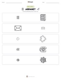 ARPANET printable worksheet preview