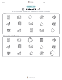 ARPANET printable worksheet preview