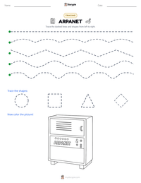 ARPANET printable worksheet preview