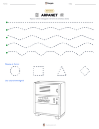 Anteprima della scheda stampabile di ARPANET