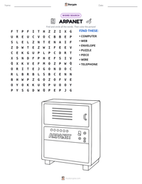 ARPANET printable worksheet preview