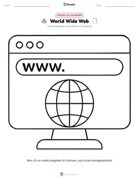 Anteprima della scheda stampabile di World Wide Web