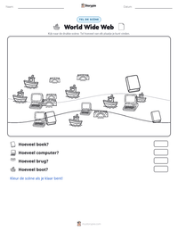 World Wide Web afdrukbare werkblad voorbeeld