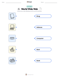 World Wide Web afdrukbare werkblad voorbeeld