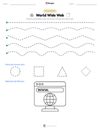 World Wide Web druckbare Arbeitsblatt Vorschau