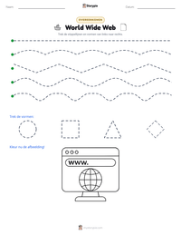 World Wide Web afdrukbare werkblad voorbeeld