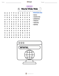 Prabaca lembar kerja cetak World Wide Web