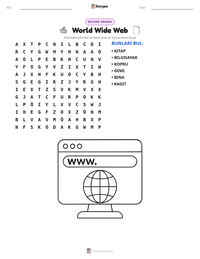 World Wide Web yazdırılabilir çalışma sayfası önizlemesi