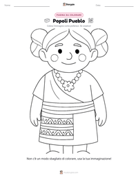 Anteprima della scheda stampabile di Popoli Pueblo