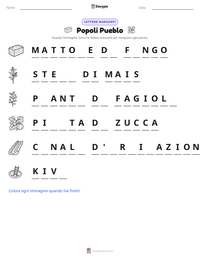 Anteprima della scheda stampabile di Popoli Pueblo