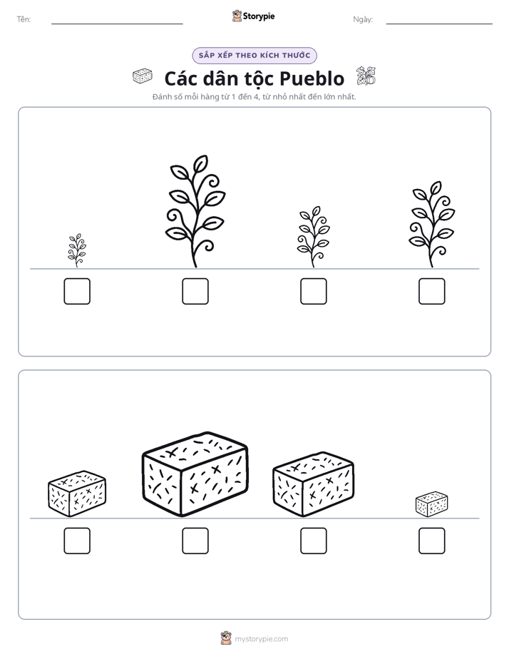 Thứ Tự Kích Thước