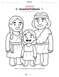 Ancestral Puebloans printable worksheet preview