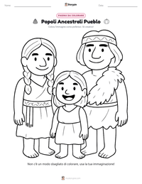 Anteprima della scheda stampabile di Popoli Ancestrali Pueblo