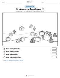 Ancestral Puebloans printable worksheet preview
