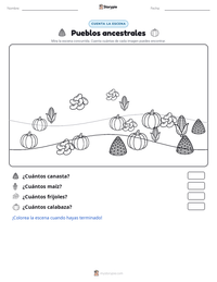 Vista previa de la hoja de trabajo imprimible de Pueblos ancestrales