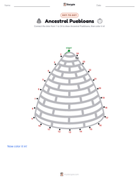 Ancestral Puebloans printable worksheet preview