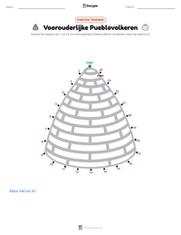 Voorouderlijke Pueblovolkeren afdrukbare werkblad voorbeeld