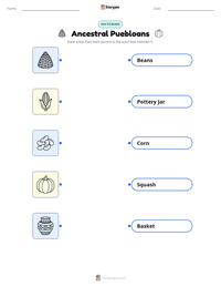 Ancestral Puebloans printable worksheet preview