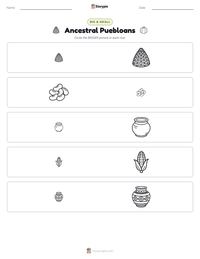 Ancestral Puebloans printable worksheet preview