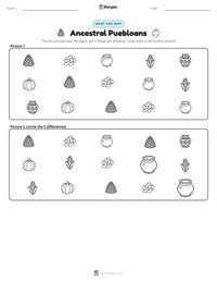 Ancestral Puebloans printable worksheet preview