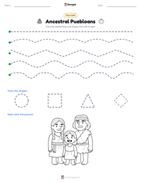 Ancestral Puebloans printable worksheet preview