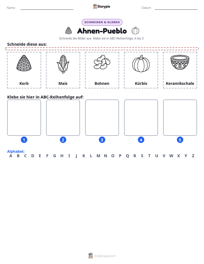 Schneiden & Einfügen Alphabet