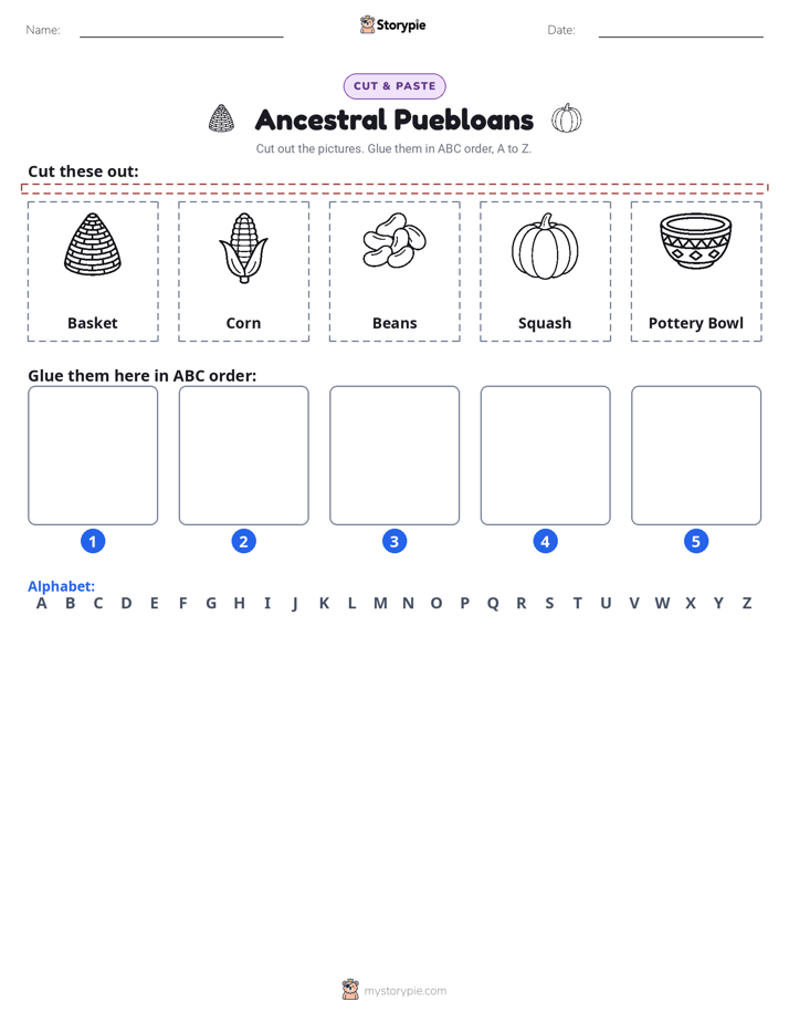 Cut & Paste Alphabet