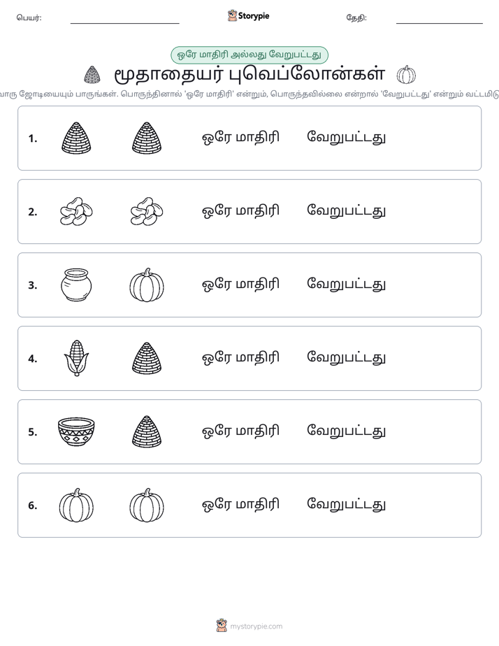 அதே அல்லது மாறுபட்டது