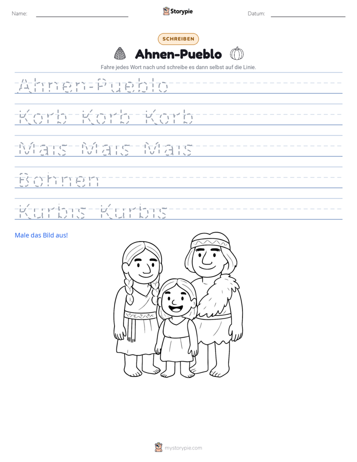 Schreibübung