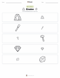 Erosion printable worksheet preview