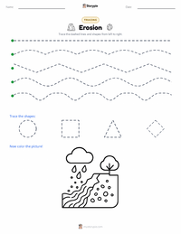 Erosion printable worksheet preview