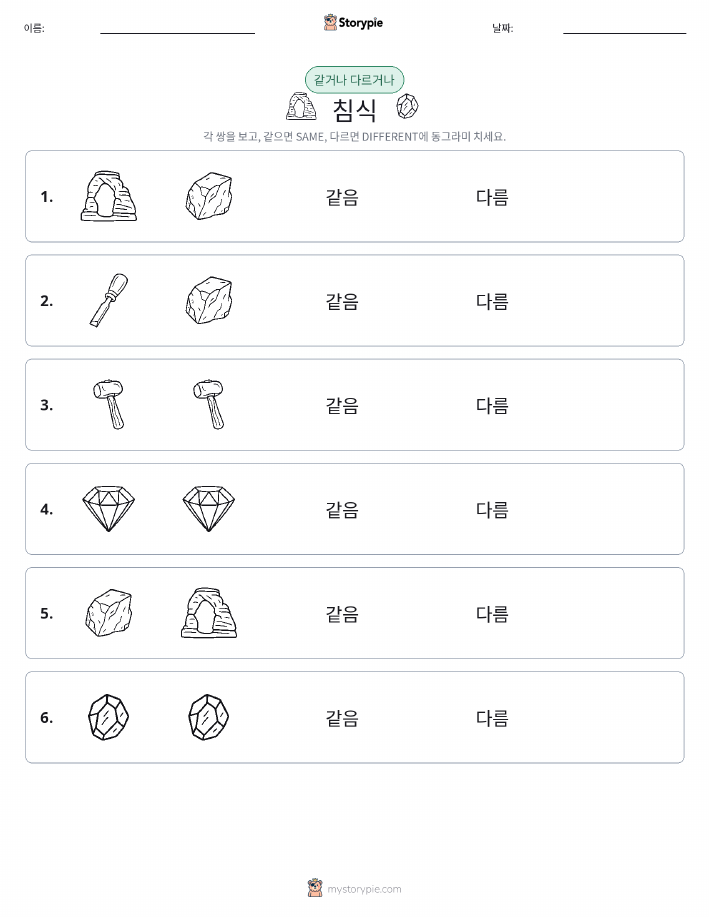같은 것 또는 다른 것