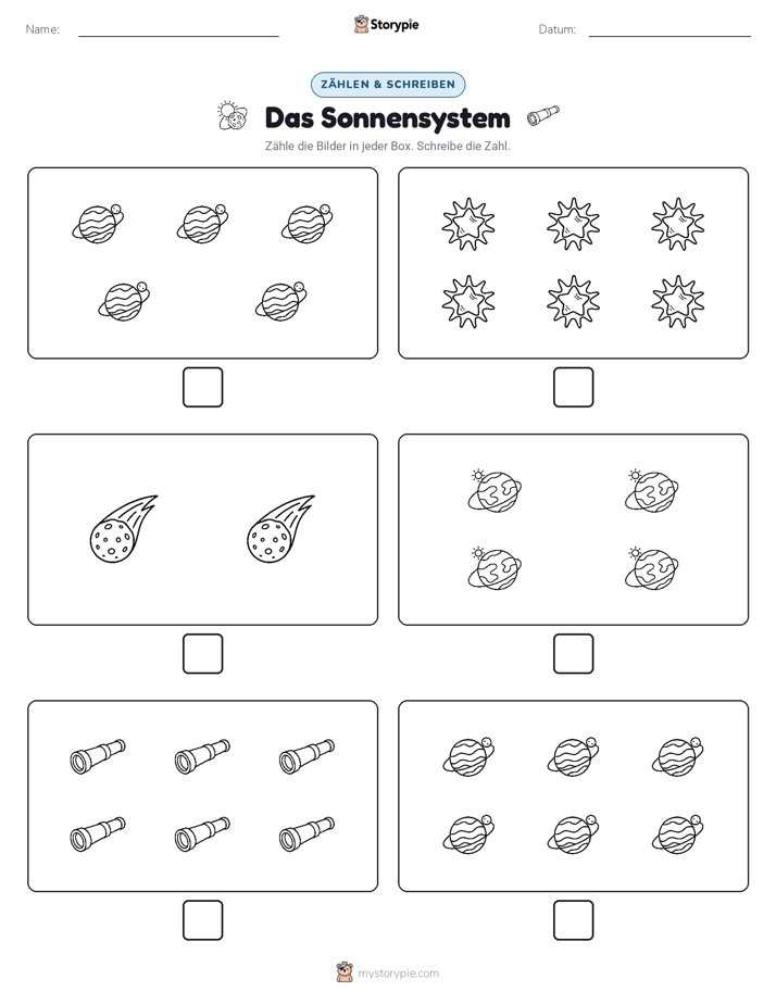 Zählen & Schreiben