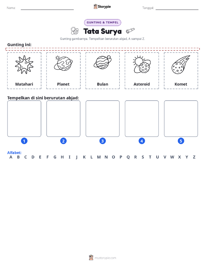 Potong & Tempel Huruf