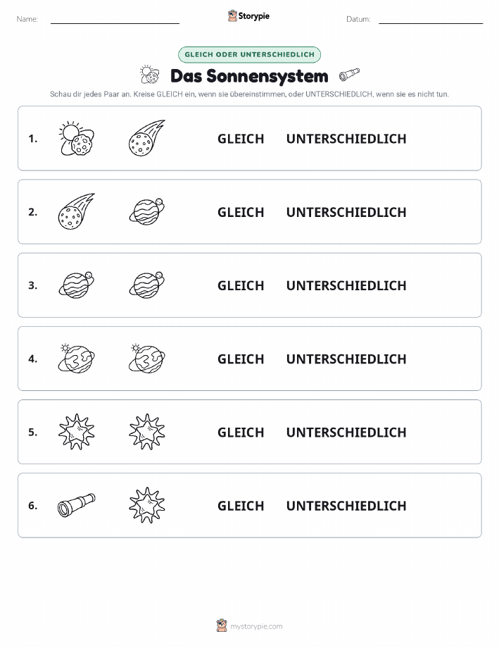 Gleich oder Anders