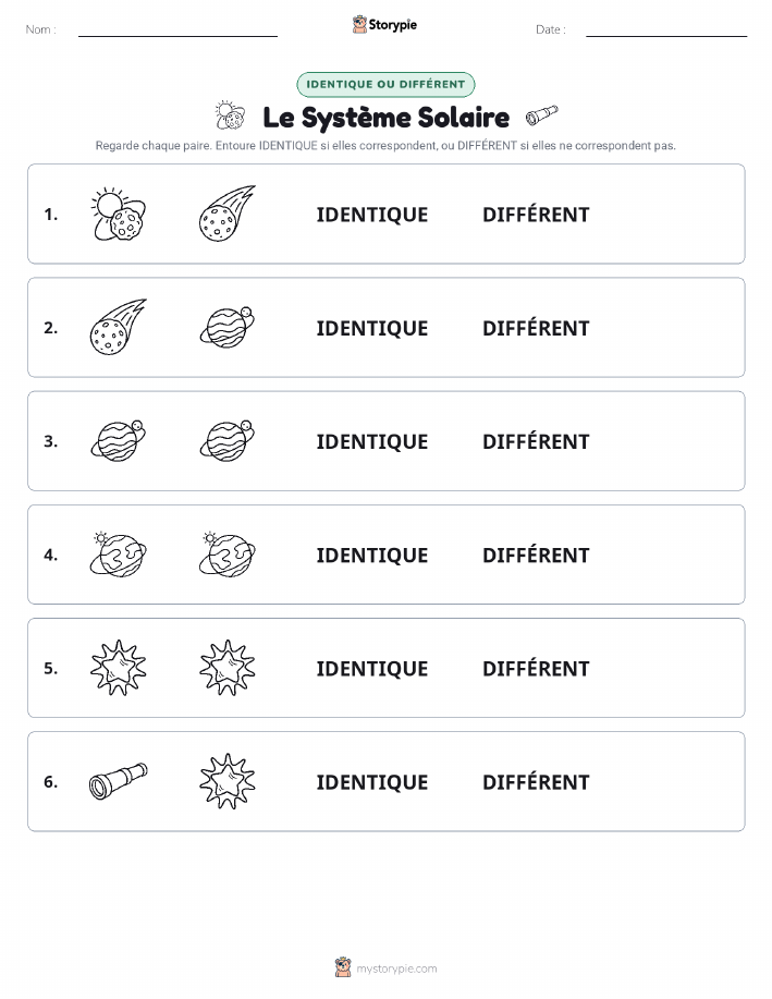 Identique ou Différent