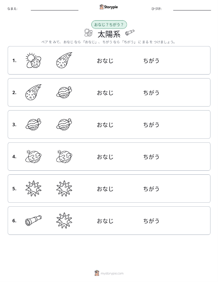 同じか違うか
