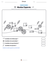 Aperçu de la feuille de travail imprimable Nicolas Copernic