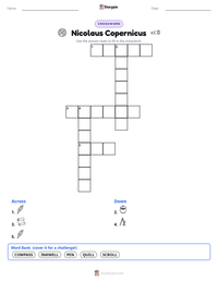 Nicolaus Copernicus printable worksheet preview