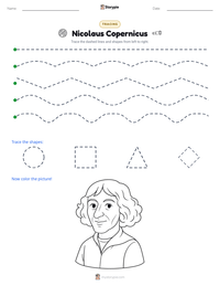 Nicolaus Copernicus printable worksheet preview