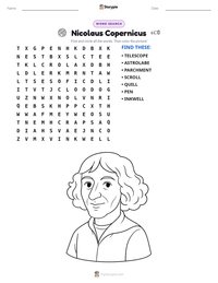 Nicolaus Copernicus printable worksheet preview