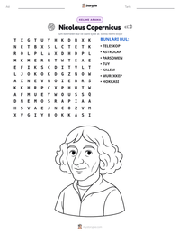 Nicolaus Copernicus yazdırılabilir çalışma sayfası önizlemesi