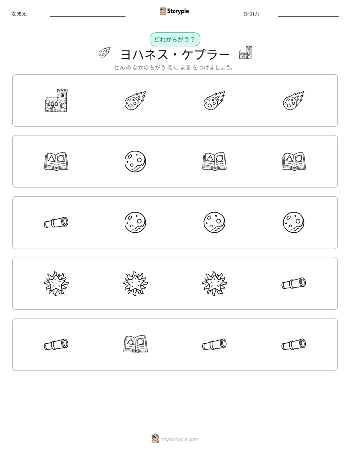 異なるものを見つけよう
