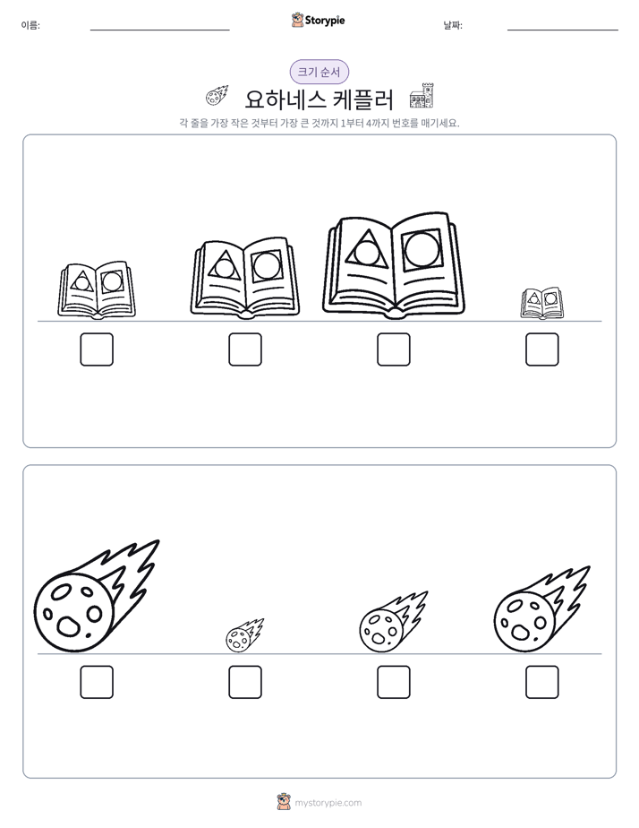 크기 순서