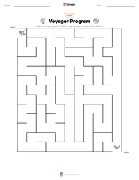 Voyager Program printable worksheet preview
